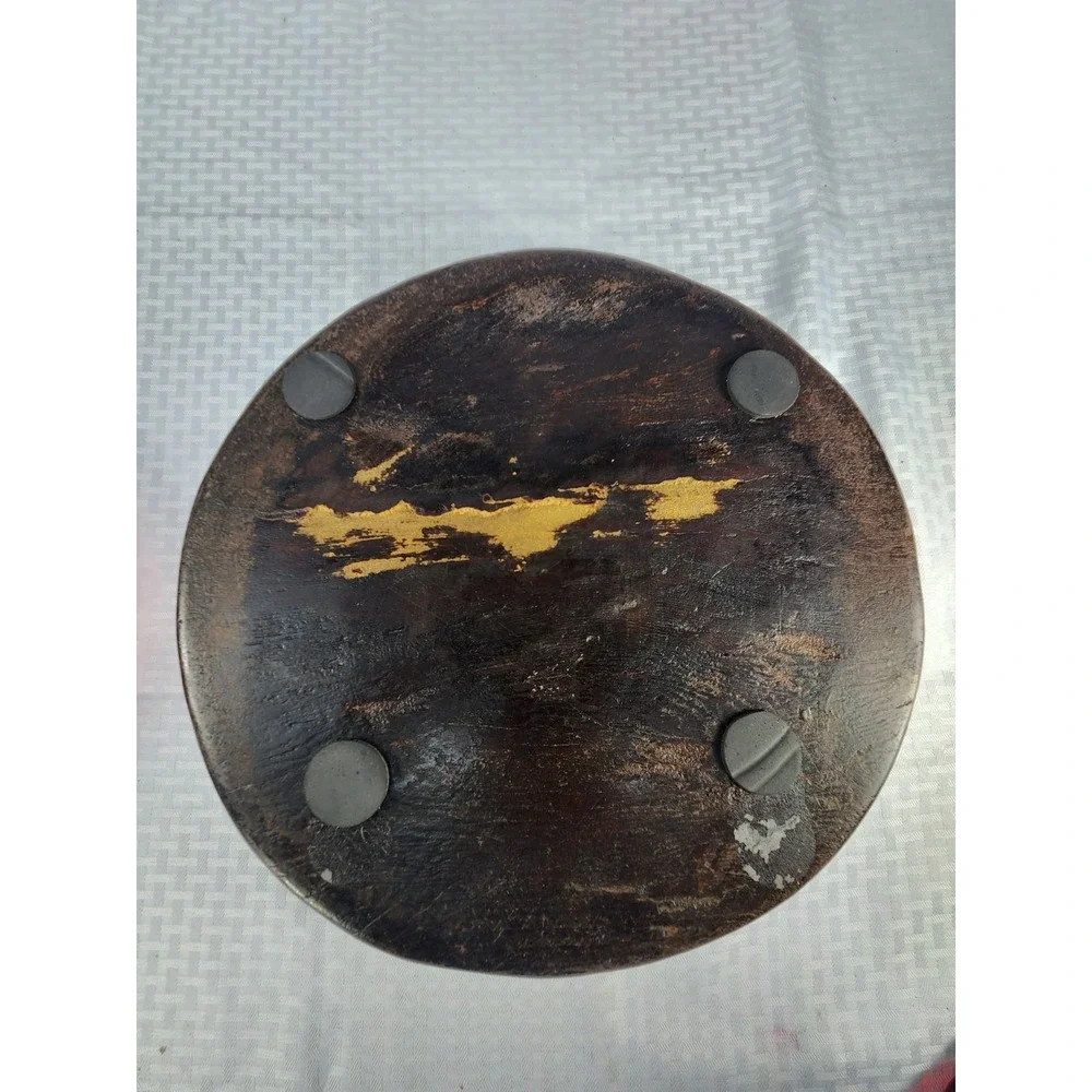 Antique Primitive Wooden Dough Bowl 16.75